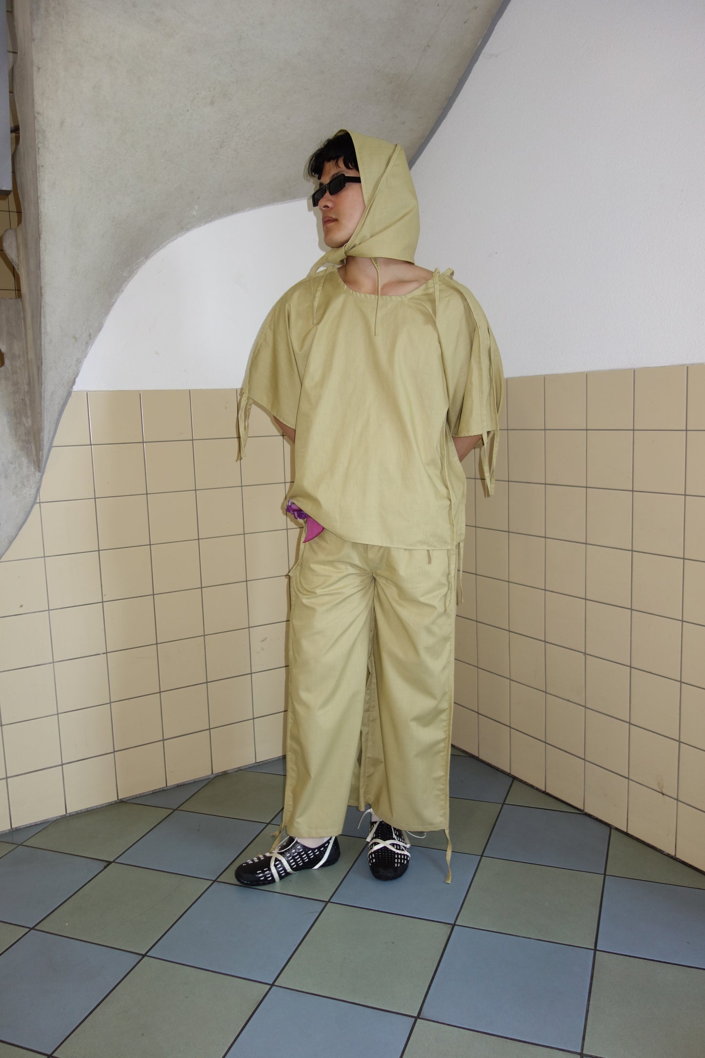 Ma Trouser Beige Cotton