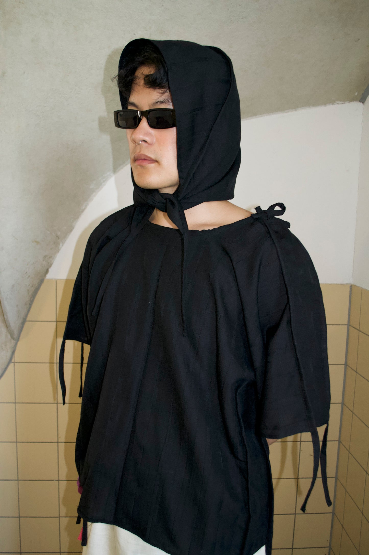 Urs Scarf Black Wool